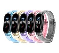 ACTECH Correa para Xiaomi Mi Band 3 y 4, 5 Piezas Cambiar de Color en el Sol, Silicona Reemplazar Banda Pulsera
