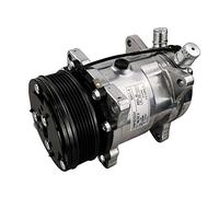 ACTECmax Compresor universal de aire acondicionado con correa serpentina de embrague negro Sanden 508 5H14 R134A