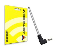 Actecom Antena Retractil con Radio FM Jack 3.5 mm, Compatible con Sistema de Música Bose Wave, Onda Acústica, Receptor Wave, Altavoz Bluetooth, Móvil con FM Incorporado