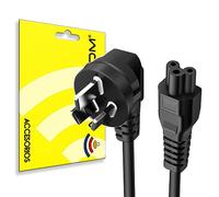 Actecom Cable de alimentación con 3 Clavijas para Ordenador portátil, Cable alimentación Hoja de trébol Enchufe para Argentina y Australia