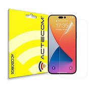 actecom® PACK 2X Protector de pantalla Hidrogel compatible con Iphone 16 Plus 6,7" Flexible Membrana Lámina Protectora Antiarañazos Alta Sensibilidad (2 unid.)