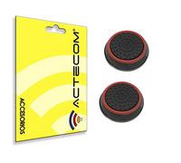 actecom Par de Funda Tapa de Botones de Controlador Videojuegos Accesorios Ordenador Portátil Cámara Fotografía Teléfono Inteligente Móvil Computadora Informática Tablet (Rojo)