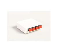 ACTELSER | Switch Snap Data de Fibra Optica Plástica 1 RJ45 y 4 POF | Único Switch de Fibra Óptica Plástica | Incluye su Propia Fuente de Alimentación.