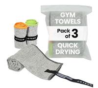 Acteon Toalla de Gimnasio de Microfibra de Secado rápido, Fibra Absorbente Mega Absorbente de Iones Plateados, Secado rápido, para Hombres y Mujeres, Equipo de Entrenamiento pequeño para Sudor