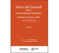 Actes Del Consell De La Generalitat De Catalunya Vol.v