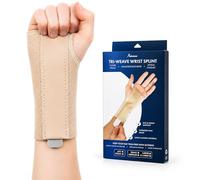 Actesso Muñequera Elástica de Triple Malla - Alivia Túnel Carpiano, Fracturas, Esguinces, Tendinitis y Dolor en Las Articulaciones (M, Derecha)