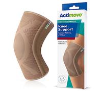 Actimove - Rodillera grande para uso diario, rótula cerrada con dos estancias, color beige