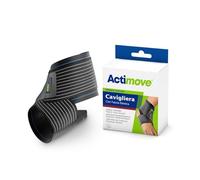Actimove Sports - Cavigliera con Fascia Elastica taglia L Nera, 1 cavigliera
