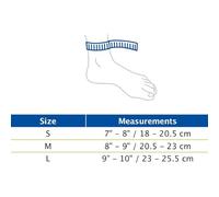 Actimove Sports Edition - Tobillera elástica con cierre de, para estabilización y compresión durante el deporte, se puede utilizar a la izquierda o a la derecha, color negro, mediano