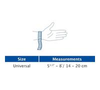 Actimove Sports Edition - Vendaje ajustable para muñeca, para deporte, color negro, talla universal