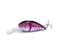 ACTINPANT 1 Cebo de Pesca con manivela for lubina y Lucio, 8,5 cm, 15 g, plástico Artificial, Duro, con Ojos 3D, for pececillos, señuelos flotantes.(Classic Color E)