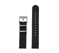 ACTINPANT 1 correa acanalada de 18 mm, 20 y 22 for reloj(Black,22mm)