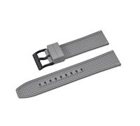 ACTINPANT 1 Correa de Reloj Buceo FKM 18 mm y 20 con Forma Bala for, Resistente al Agua Duradera(FKM-Gray 2,18mm)