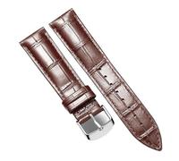 ACTINPANT 1 correa de reloj cuero becerro genuino repuesto (20 mm, 22 y 24 mm)(Brown silver,24mm)