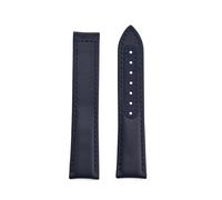 ACTINPANT 1 Correa de Reloj Cuero Caucho FKM 20 mm y 22(Blue-Blue Line,22mmGold Buckle)