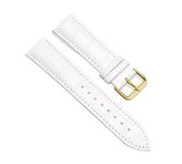 ACTINPANT 1 Correa de Reloj Cuero Genuino 20 mm, 22 y 24 con Hebilla Acero(White-G,20mm)