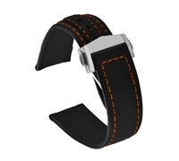 ACTINPANT 1 correa de reloj for AT150, serie 310.32, lona, de 18/19 mm(Black-Orange Line 1,18mm)