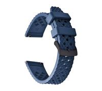 ACTINPANT 1 correa de reloj goma FKM con patrón panal abeja 20 mm/22 mm, barras resorte for SRP775, resistente al sudor y duradera(Blue 2,20mm)