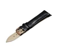 ACTINPANT 1 Correa de Reloj Piel auténtica for Hombre y Mujer, 12 mm 14, Suave, Accesorios for(Black-RG,14mm)