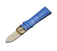ACTINPANT 1 Correa de Reloj Piel auténtica for Hombre y Mujer, 12 mm 14, Suave, Accesorios for(Blue-G,12mm)