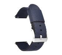 ACTINPANT 1 Correa de Tejido for Hombre y Mujer, Pulsera Deportiva 18 mm, 20, 22 24 for Reloj Inteligente(Blue black01,18mm)