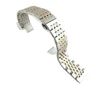 ACTINPANT 1 Pieza de 19-24 mm Acero Inoxidable Macizo con Cierre Mariposa Cabeza Plana o Codo Doble propósito(Silver Rose Gold,23mm)