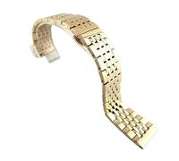 ACTINPANT 1 Pieza de 19-24 mm Acero Inoxidable Macizo con Cierre Mariposa Cabeza Plana o Codo Doble propósito(Rose Gold,22mm)