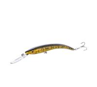 ACTINPANT 1 señuelo de Pesca de 15,5 m y 15,5 g, Cebo Duro Flotante de pececillo Artificial de plástico, Aparejos de Pesca for Perca, Lucio, salmón y Trucha.(D)