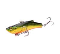 ACTINPANT 1 señuelo de Pesca en Hielo de Invierno de 7 cm/18 g, Isca Artificial de hundimiento, con vibración, Cebo Duro, crankbait, anzuelos triples, Aparejos.(A)