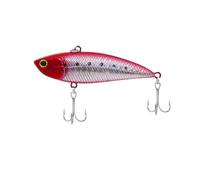 ACTINPANT 1 señuelo Duro de Sirena con vibración Que se Hunde for Pesca de lubina, Cebo Artificial for Agua Salada y Dulce.(75mm Holo Red)