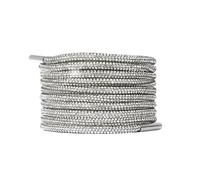 ACTINPANT Cordón De Zapato Con Diamantes Imitación, Diamante, Cadena Brillante, Correa Trenzada Cruzada, Artesanal, 1 Ud(Silver)