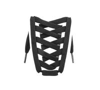 ACTINPANT Cordones De Zapatos Elásticos for Mujer, Planos Algodón for Zapatillas Deporte, Informales Lona 2 Uds(Black,140cm)