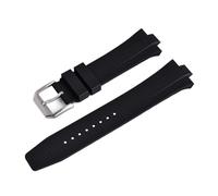 ACTINPANT Correa de caucho fluorado 9 mm for pulsera reloj NJ0150 NJ0151 ME Color Series FKM con extremo convexo y liberación rápida(FKM-Black)