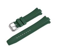 ACTINPANT Correa de caucho fluorado 9 mm for pulsera reloj NJ0150 NJ0151 ME Color Series FKM con extremo convexo y liberación rápida(FKM-Green)