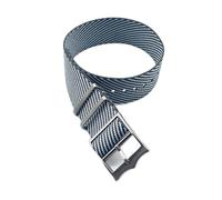 ACTINPANT Correa de reloj a rayas 1 pieza for correa Tudor 20 mm y 22 con anillo móvil(Navy white,22mm)