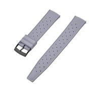 ACTINPANT Correa de reloj caucho fluorado tropical 22 mm y 24 for correas SRP777J1 FKM for relojes buceo masculinos(Gray Black,24mm)