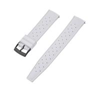 ACTINPANT Correa de reloj caucho fluorado tropical 22 mm y 24 for correas SRP777J1 FKM for relojes buceo masculinos(White Black,24mm)