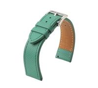 ACTINPANT Correa de Reloj Cuero Genuino for Galaxy Watch 3, 4 y 5, for Mujer Hombre, 18 mm, 20, 22 19, Epsom(Green GE Line 1,18mm)