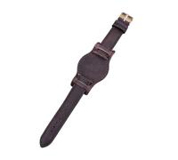 ACTINPANT Correa de reloj cuero genuino for hombre, 18 mm, 19, 20, 21 y 22, hecha a mano, con correa piel Caballo Loco(Dark coffee,18mm)