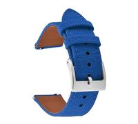 ACTINPANT Correa de reloj cuero híbrido liberación rápida 18/20/22 mm for SKX007 SKX009, correa deportiva impermeable(Blue 1,20mm)