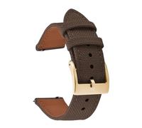 ACTINPANT Correa de Reloj Deportiva Cuero híbrido 18/20/22 mm for SKX007 SKX009(Brown 3,18mm)
