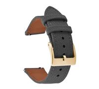 ACTINPANT Correa de Reloj Deportiva Cuero híbrido 18/20/22 mm for SKX007 SKX009(Grey 3,18mm)