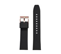 ACTINPANT Correa de reloj FKM 22 mm y 24 for buceo, resistente al agua, 1 unidad(FKM-Black 4,24mm)