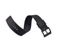 ACTINPANT Correa de Reloj Negra FKM for Hombre, 20 mm, 21 y 22, for Buceo, Universal, 1 Unidad(Black-Black,21mm)