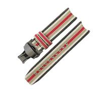 ACTINPANT Correa de Reloj Tejida for Burberry Bu7600 7680 ARC Interface con Rayas Tejido Transpirables for Hombre, Accesorios 22 mm(Stripes-Black-B1)