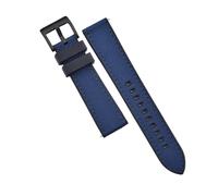 ACTINPANT Correa de repuesto for reloj híbrido FKM 20 mm(Black-Blue 2)