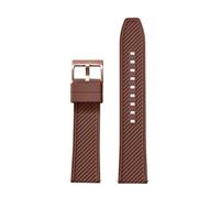 ACTINPANT Correa FKM con Forma de Bala for Reloj, 18 mm y 20, Resistente al Agua, 1 Unidad(FKM-Brown 4,18mm)