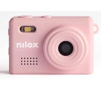 Nilox Mini Action CAM Llavero HD 720p, Filtros Vintage, Vídeo, Foto y Audio a 30 fps, Ultra Compacto, USB Tipo C, Diseño Retro, Viajes, Vlogs y Redes Sociales, Rosa