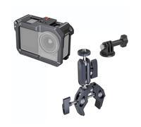 Action Camera Cage, Jaula, Compatible con dji Osmo Action 5 Pro / 3/4 Estuche for cámara for Marco Protector de micrófono con Zapata fría(4119C Kit 2)