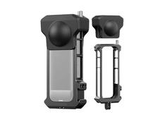 Action Camera Cage, Jaula de cámara de acción con Marco Protector de Aluminio con Tapa, Compatible con Accesorios Insta 360 X4